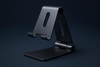 Aluminium fold stand for phones and small tablets