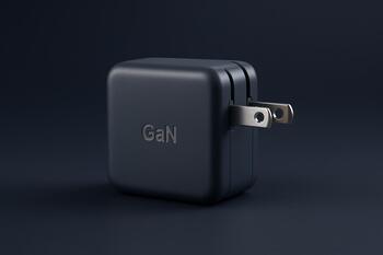 Compact GaN wall charger with foldable pins