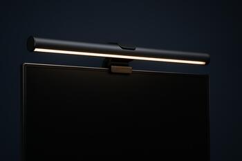 Slim monitor light bar above display