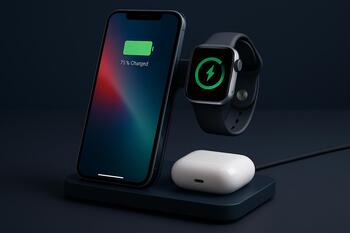 Multi-device charging dock for phone, watch and buds