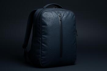 Waterproof tech backpack with sealed zippers